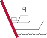 Hull and war icon