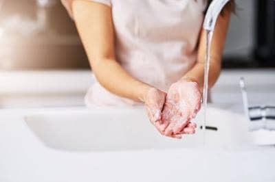 Washing hands