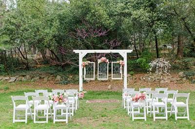 Empty small wedding venue
