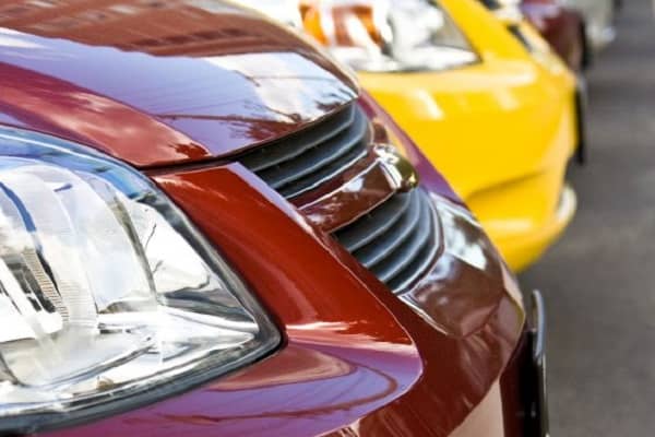 Cars in a row