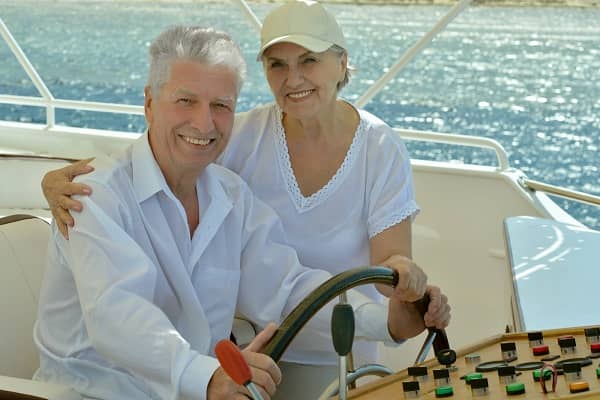 Couple on a new boat