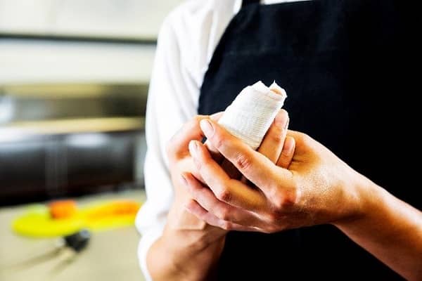 Injured finger
