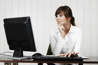 Woman at Computer