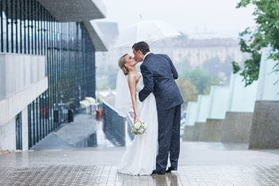 outdoor wedding rain plan